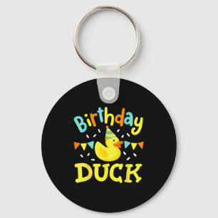 Birthday Duck Kids Girls Boys Rubber Duck Bday Par Key Ring