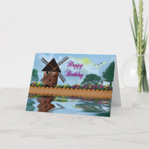Birthday  - Dutch Scene Card