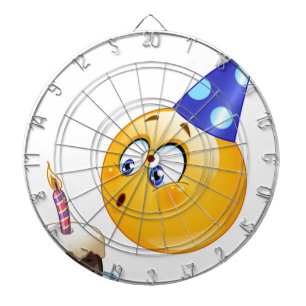 birthday emoji dartboard
