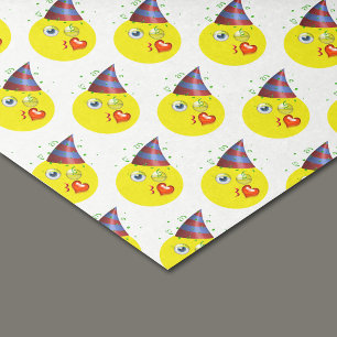 Birthday Emoji Pattern Tissue Paper