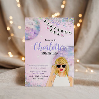Birthday ERA swift inspired invitation
