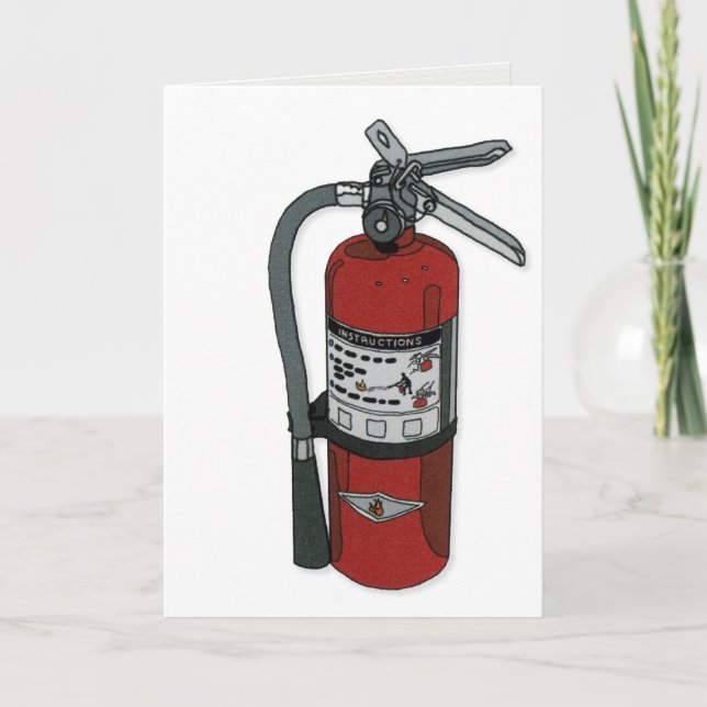 "birthday extinguisher" greeting card (Front)