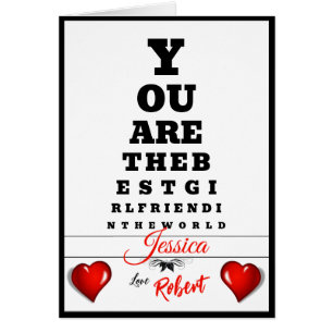 Birthday Eye Chart-Fun-Heart-Personalise-Woman-