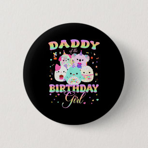 Birthday Family Squish Squad Daddy Of The Birthday 6 Cm Round Badge