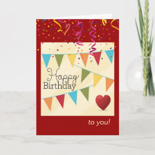 Birthday Fanfare for Him Card