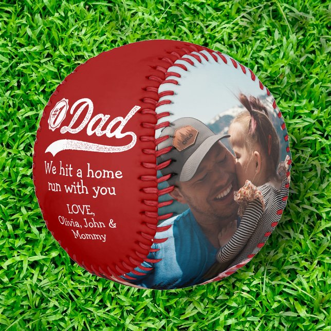 Birthday Father's Day From Kids to Dad Photo Baseball (Creator Uploaded)