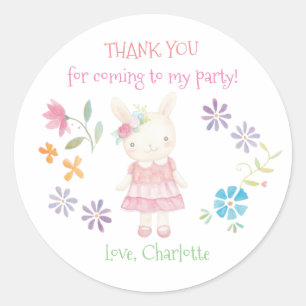 Birthday Favour Stickers Girl Birthday Favour