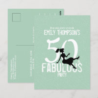 Birthday Fifty and Fabulous Modern Cocktails Mint