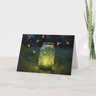 Birthday Fireflies Jar Card
