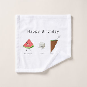 Birthday flannel, wipe, watermelon sugar high wash cloth