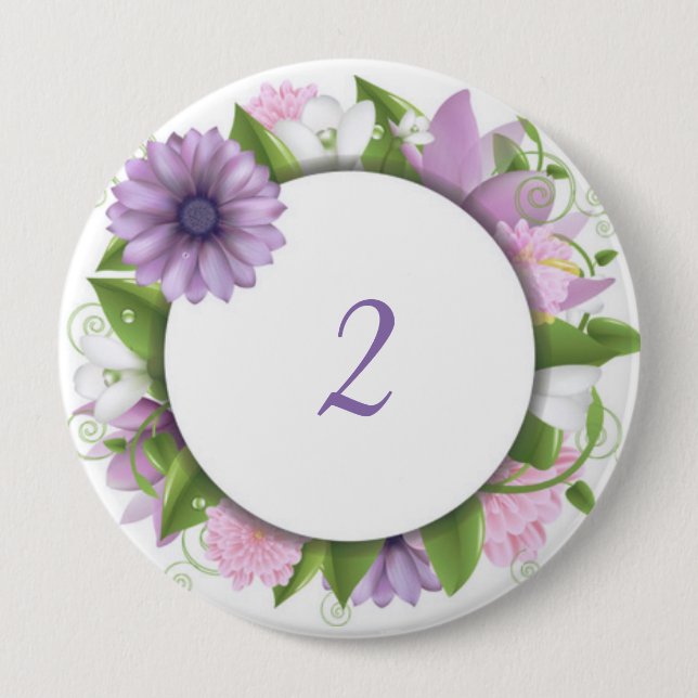 Birthday floral pin (Front)