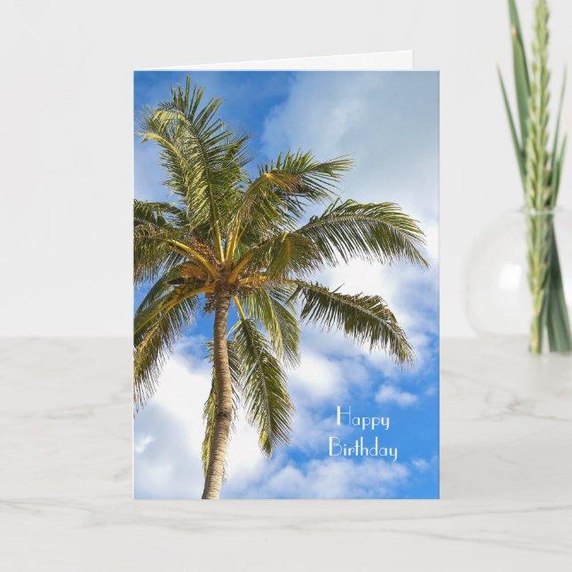 birthday Florida palm tree Card (Front)