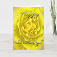 Birthday Flower in Yellow and Pink