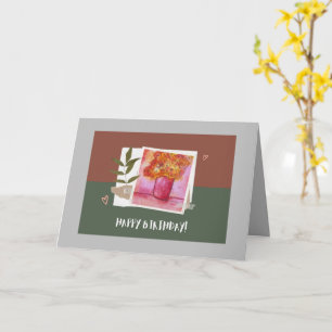 Birthday Folded Greeting Card