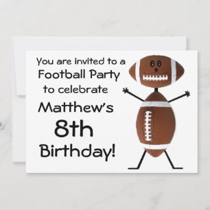 Birthday Football Party Invitation