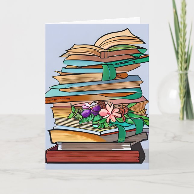 Birthday for a Book Lover Card (Front)