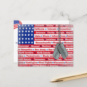 Birthday For a Military Soldier Postcard