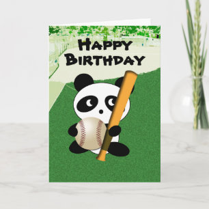 Birthday for Baseball Fan Card