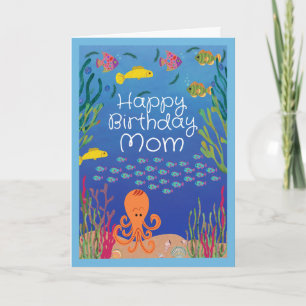 Birthday for Mom Ocean Seas the Day Card