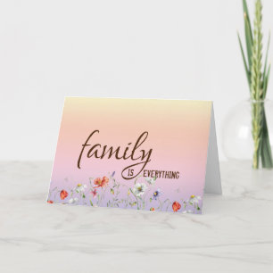 Birthday for Mother-in-law With Floral Border Card