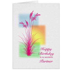 Birthday for Partner, grasses scene