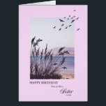 Birthday for someone who is like a Sister to you<br><div class="desc">A lovely birthday card for someone who is like a sister to you. A seaside scene with silhouetted grass and seagulls. A lovely tranquil scene to promote memories of seaside holidays. A lovely verse inside completes this birthday card to say to your wife 'happy birthday".</div>