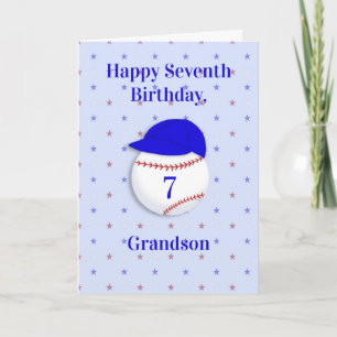 Birthday for Young Baseball Softball Fan Card