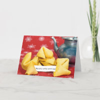Birthday Fortune Cookie with Teapot 