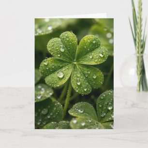 Birthday Four-leaf Clover Card