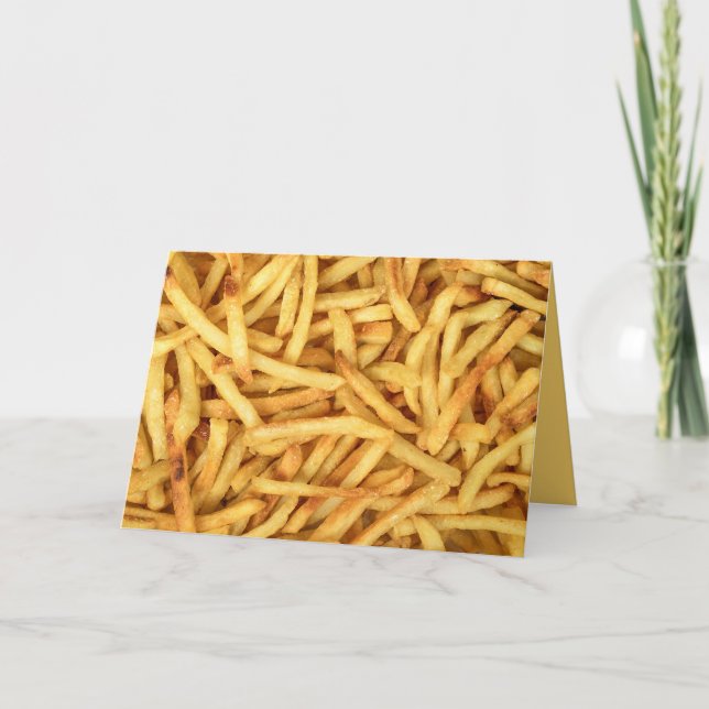 Birthday French Fries Card (Front)