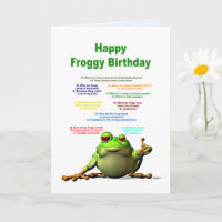 Birthday, Frog Jokes