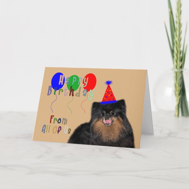 Birthday From All Of Us Greeting Card (Front)