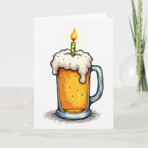 Birthday Frothy Drink Card