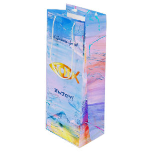 Birthday Fun Pisces Zodiac Wine Gift Bag
