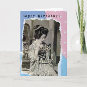 Birthday Geisha Card