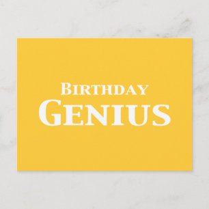 Birthday Genius Gifts Postcard