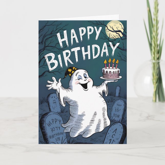 Birthday Ghost Card (Front)