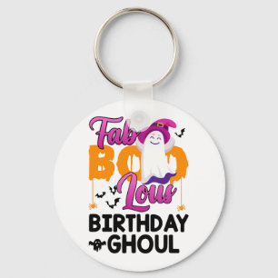 Birthday Ghoul Halloween Girls Womens Fab Boo Lous Key Ring