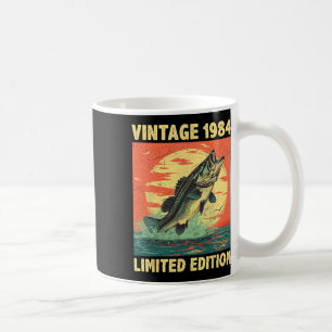 Birthday Gift 1984 Fishing Fisherman Fish Gift Bir Coffee Mug