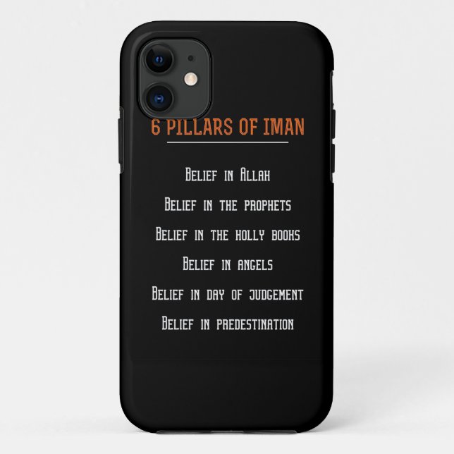 Birthday Gift 6 Pilars Of Iman Case-Mate iPhone Case (Back)
