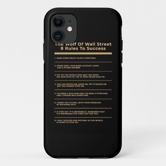 Birthday Gift 6 Rules To Success Case-Mate iPhone Case (Back)