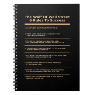 Birthday Gift 6 Rules To Success Notebook