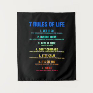 Birthday Gift 7 Rules Of Life Tapestry