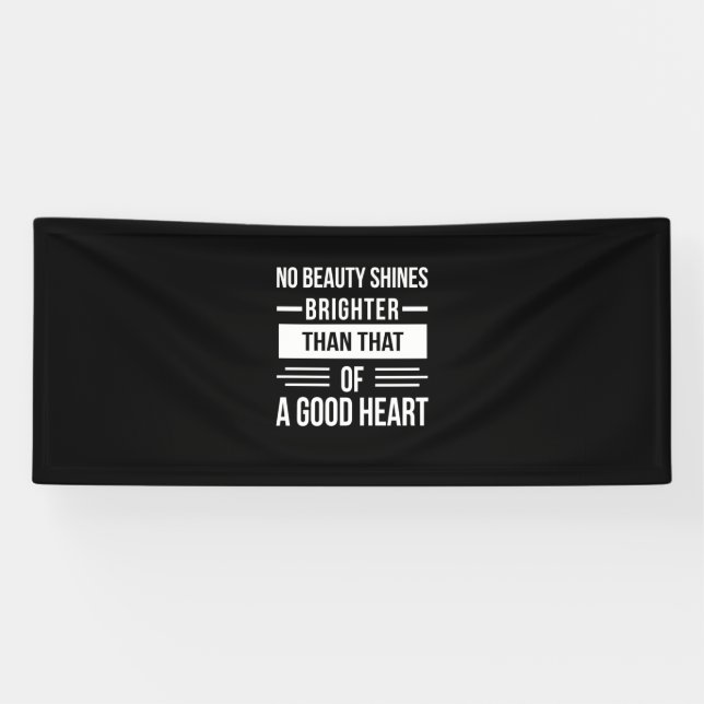 Birthday Gift A Good Heart Banner (Horizontal)