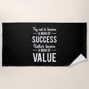 Birthday Gift A Man Of Success Beach Towel