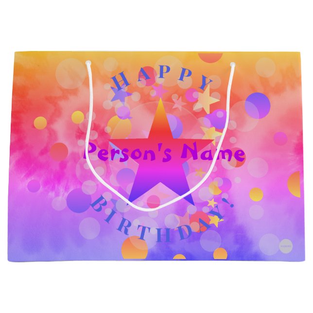 Birthday Gift Bag design HAMbyWG (Front)