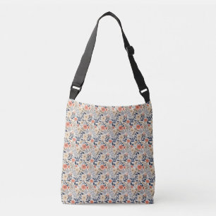 Birthday Gift Beige, Pink, and Orange Crossbody Bag