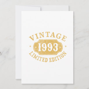 Birthday Gift Best Limited for the 1993s Invitation