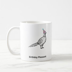 Birthday gift, birthday pheasant, bird  coffee mug