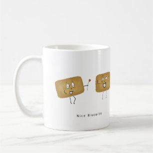 Birthday gift, biscuit themed gift, cute coffee mug